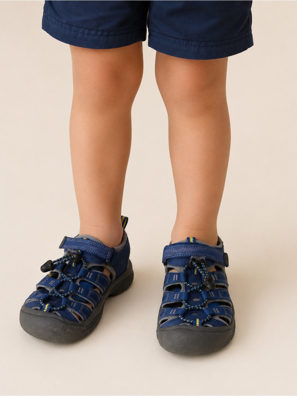 Keen Little Kids Navy Blue Newport H2 Closed-Toe Outdoor Sandals Size 12
